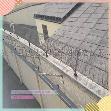 热销v型支架滚笼 围墙刀片刺笼 热镀锌刀片圈网