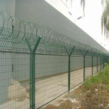 围界钢网围墙护栏 Y型安全护网 围墙防护围栏